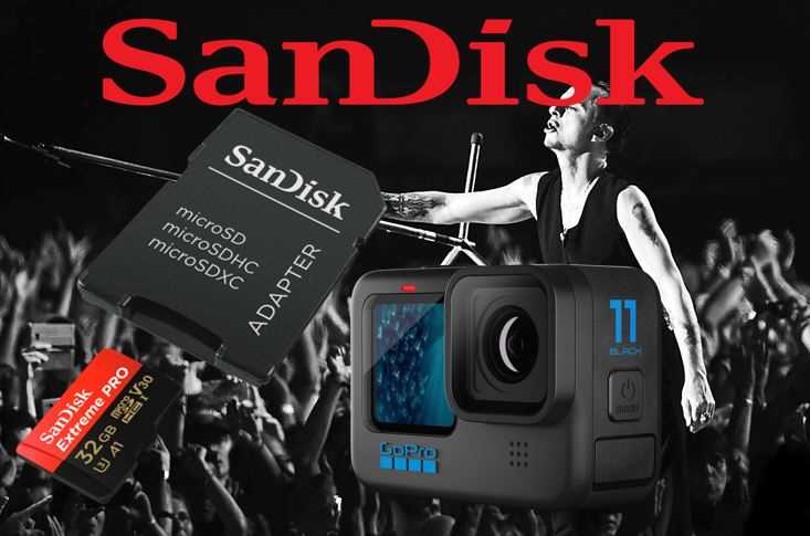 Gebruik een micro SD kaart en een GoPro Hero 11 tijdens het geweldige concert van Depeche Mode.