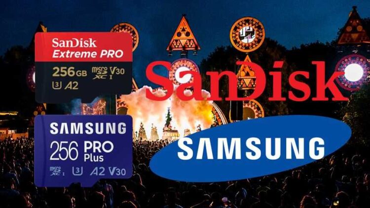 Ga naar het Amsterdam Open Air festival met een geheugenkaart van SanDisk of Samsung.